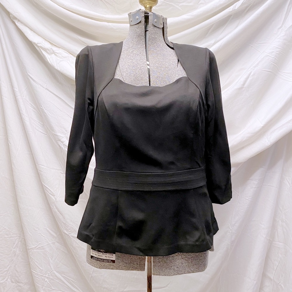 White House Black Market Peplum Top